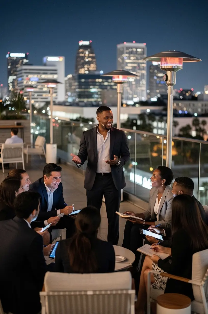 Professional team collaboration